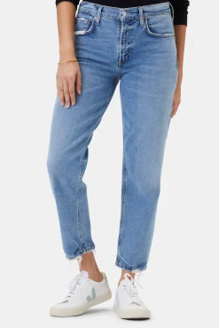 AGOLDE Kye Mid Rise Straight Crop Jean