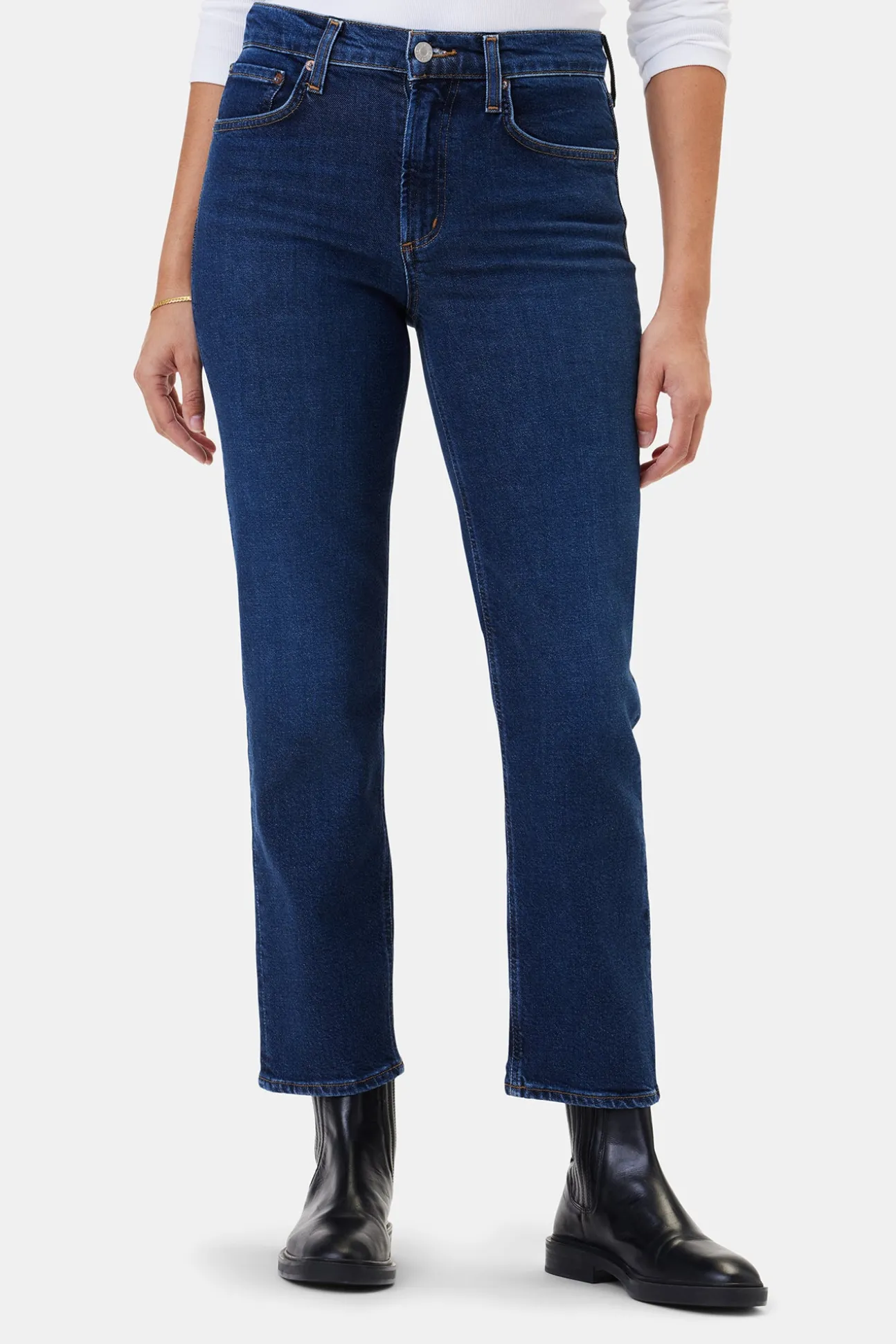 AGOLDE Kye Mid Rise Straight Crop