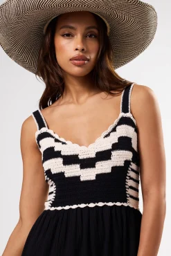 Anais Organic Cotton Crochet Dress
