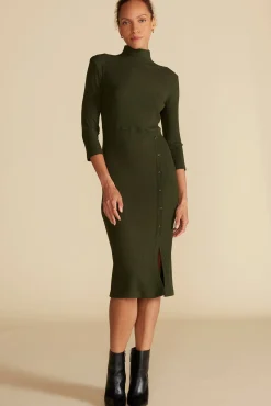 Angeline Paris Rib Midi Dress
