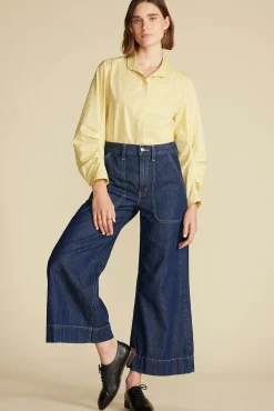 Averi Pleated Poplin Blouse