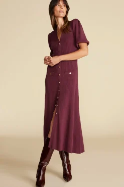 Benoite Knit Shirt Dress