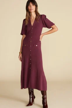Benoite Knit Shirt Dress