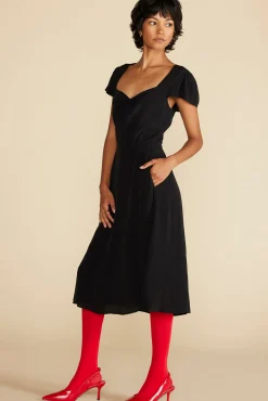 Beryl Crepe Midi Dress