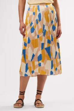 Blaze Pleated Recycled Sateen Skirt