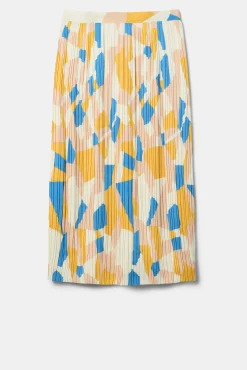 Blaze Pleated Recycled Sateen Skirt