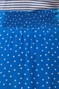 Button Front Washable Silk Skirt
