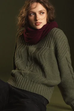 Cameryn Cable Knit Wool Sweater