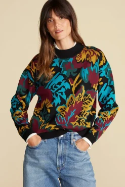 Cecile Cotton Jacquard Sweater
