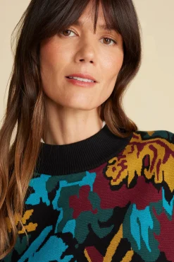 Cecile Cotton Jacquard Sweater