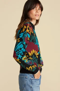 Cecile Cotton Jacquard Sweater
