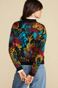 Cecile Cotton Jacquard Sweater