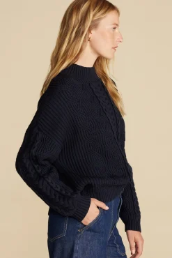 Celeste Cable Cotton Merino Sweater