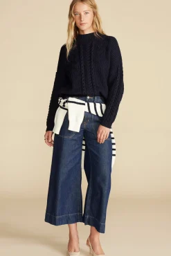 Celeste Cable Cotton Merino Sweater