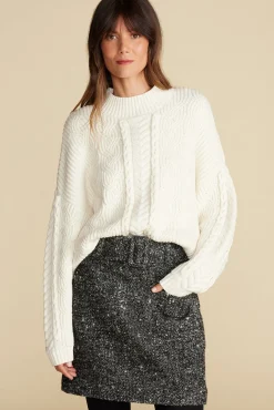 Celeste Cable Cotton Merino Sweater
