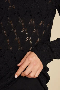 Chaney Diamond Pointelle Top