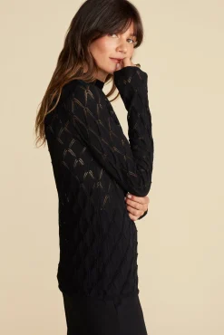 Chaney Diamond Pointelle Top