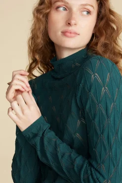 Chaney Diamond Pointelle Top