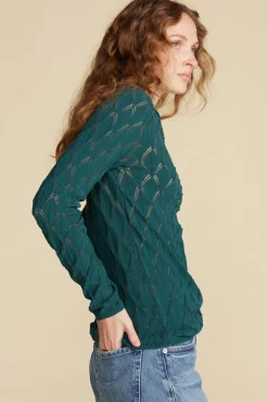 Chaney Diamond Pointelle Top
