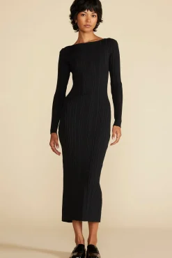 Chantae Ribbed Boatneck Dress