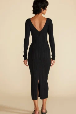 Chantae Ribbed Boatneck Dress