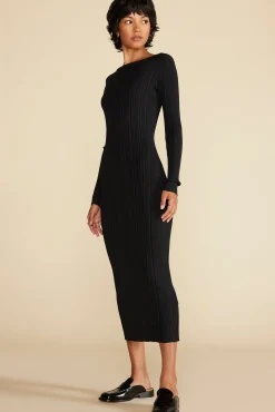 Chantae Ribbed Boatneck Dress