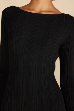 Chantae Ribbed Boatneck Dress