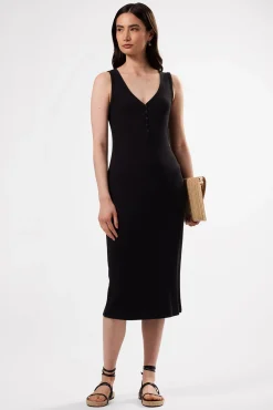 Deacon Organic Cotton Modal Rib Dress