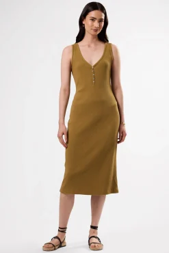 Deacon Organic Cotton Modal Rib Dress