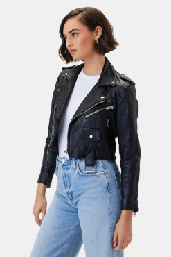 Deadwood Joan Leather Biker Jacket