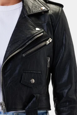 Deadwood Joan Leather Biker Jacket