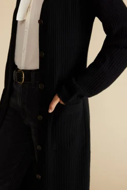 Dion Long V Neck Cardigan