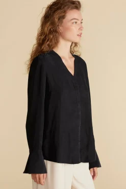 Dree Cupro V Neck Blouse