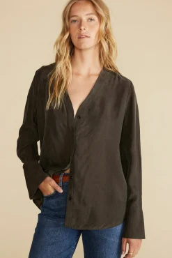 Dree Cupro V Neck Blouse