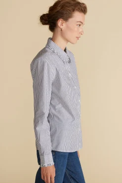 Edelie Ruffled Poplin Shirt
