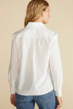 Edelie Ruffled Poplin Shirt