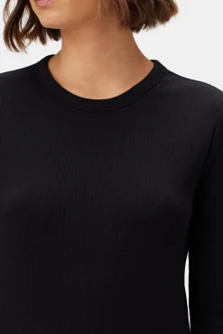 Eleanor Long Sleeve Baby Rib Tee