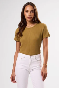 Eleanor Organic Cotton Modal Rib Tee