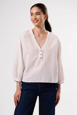 Esme Cotton Linen Blouse