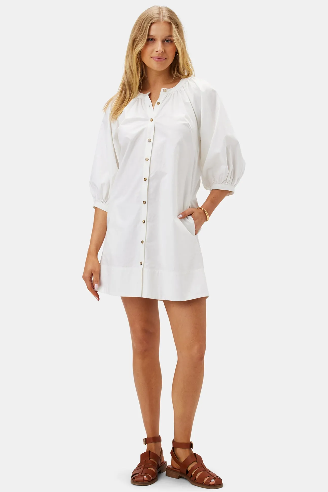 Esther Organic Cotton Poplin Dress