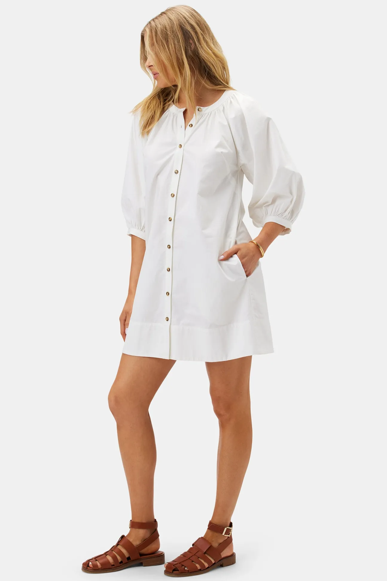 Esther Organic Cotton Poplin Dress