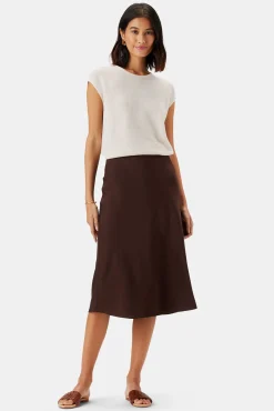 Eve Stretch Silk Skirt