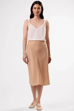 Eve Stretch Silk Skirt