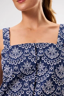 Eyelet Organic Cotton Tank