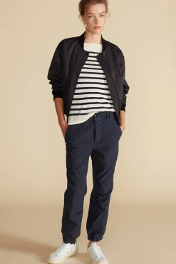Fran Boatneck Striped Cashmere Sweater