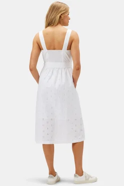 Irene Organic Cotton Eyelet Dress