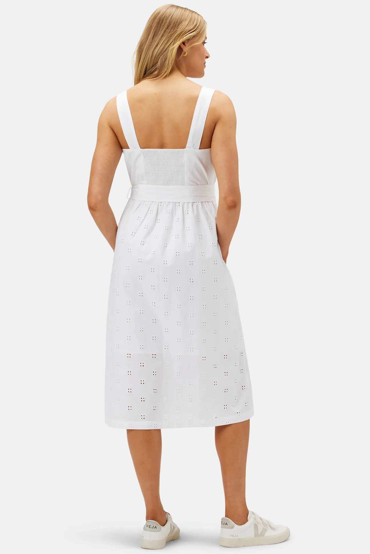 Irene Organic Cotton Eyelet Dress