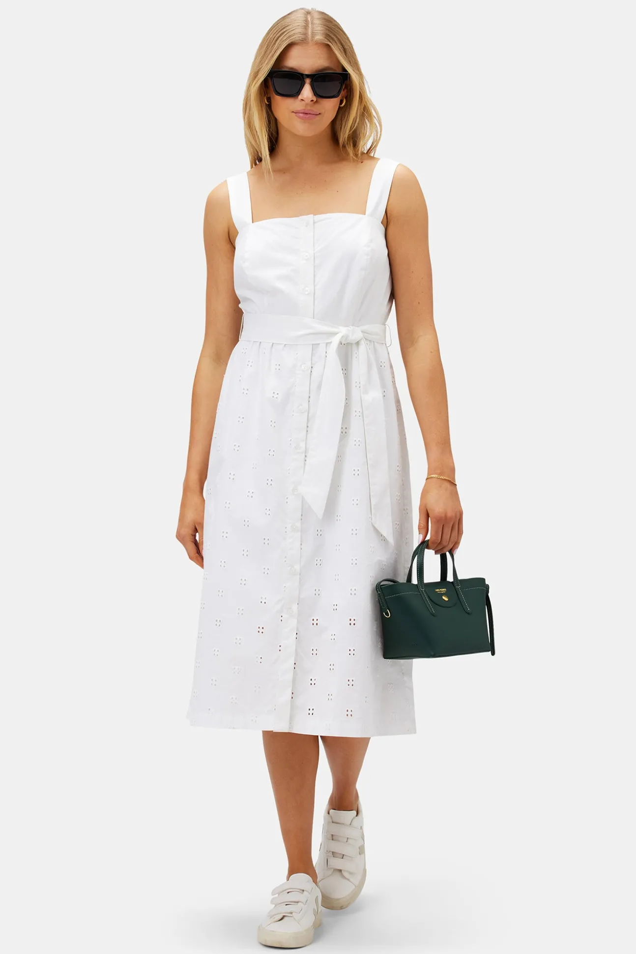 Irene Organic Cotton Eyelet Dress