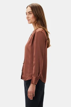 Kali Button Front Blouse