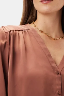 Kali Button Front Blouse